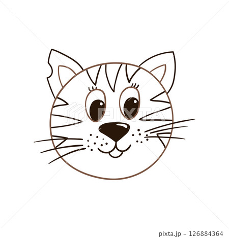 Illustration in hand draw style. Icon, sign, sticker, pin, logo Illustration in hand draw style. Icon, sign, sticker, pin, logo 126884364