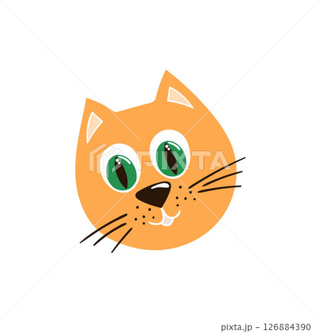 Illustration in hand draw style. Icon, sign, sticker, pin, logo 126884390