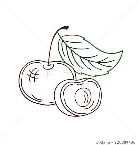 Illustration in hand draw style. Icon, sign, sticker, pin, logo 126884430