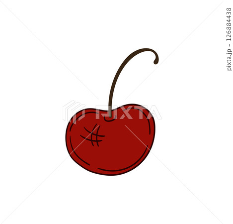 Illustration in hand draw style. Icon, sign, sticker, pin, logo 126884438