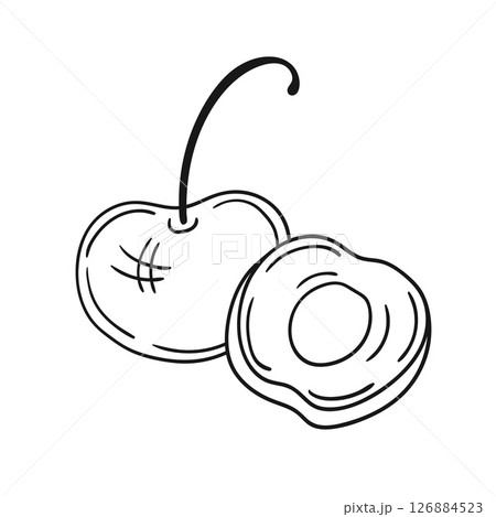 Illustration in hand draw style. Icon, sign, sticker, pin, logo 126884523