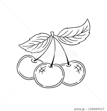 Illustration in hand draw style. Icon, sign, sticker, pin, logo 126884527