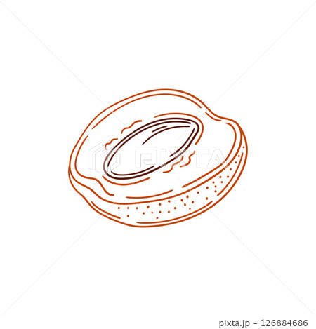 Illustration in hand draw style. Icon, sign, sticker, pin, logo 126884686