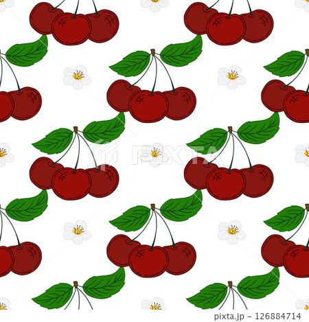 Seamless cute pattern. Pattern for textiles in hand draw style Seamless cute pattern. Pattern for textiles in hand draw style 126884714