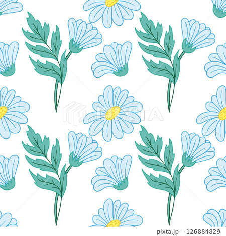 Seamless cute pattern. Pattern for textiles in hand draw style 126884829