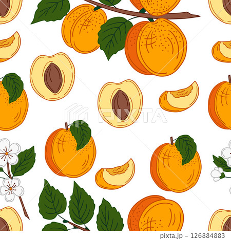 Seamless cute pattern. Pattern for textiles in hand draw style Seamless cute pattern. Pattern for textiles in hand draw style 126884883
