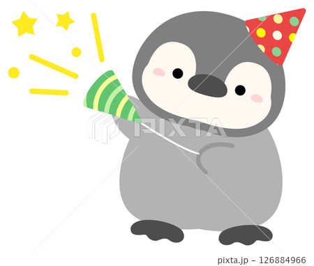 クリスマスパーティーを楽しむペンギン 126884966