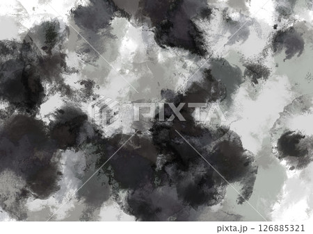 抽象的　水墨画　背景素材 126885321