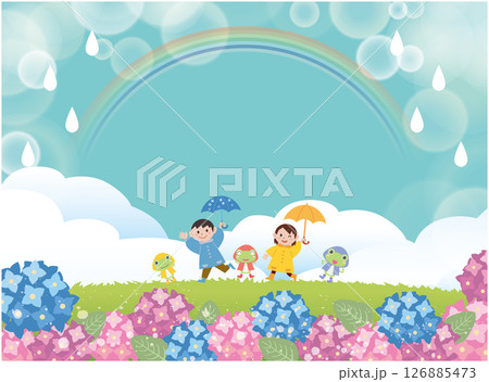 夏の梅雨の季節 126885473