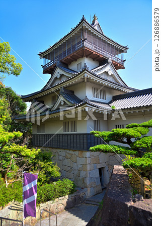 《愛知県》春の日進市 岩崎城の模擬天守 《愛知県》春の日進市 岩崎城の模擬天守 126886579