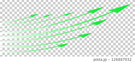 向右上升的箭頭 向右上升的箭頭 126887032