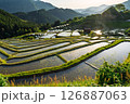 《三重県》丸山千枚田の夕暮れ 126887063
