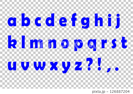字母 2 小寫簡單藍色 126887204