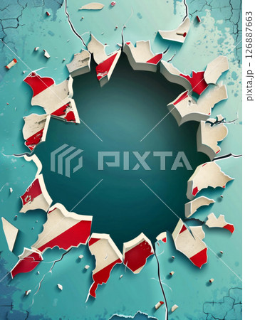 blue background with USA flag for veterans day. Wallpaper for design with lettering top view 126887663