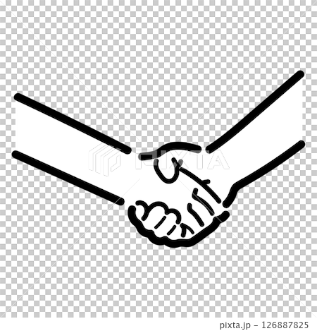Handwritten_handshake_vector_01 Handwritten_handshake_vector_01 126887825