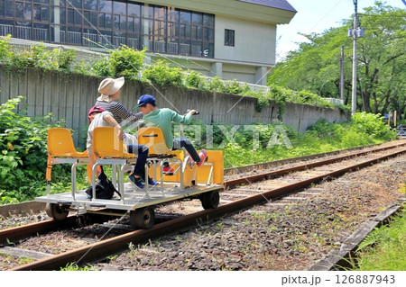 小坂鉄道レールパークのレールバイク 126887943