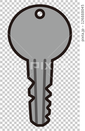 簡單的鍵向量插圖 126888045