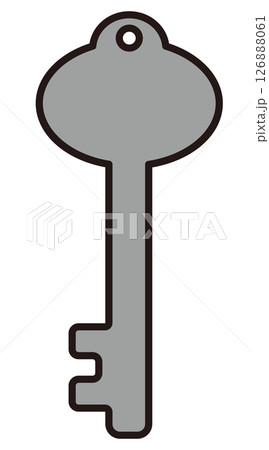 シンプルな鍵のベクターイラスト シンプルな鍵のベクターイラスト 126888061