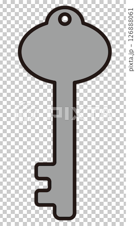 シンプルな鍵のベクターイラスト シンプルな鍵のベクターイラスト 126888061