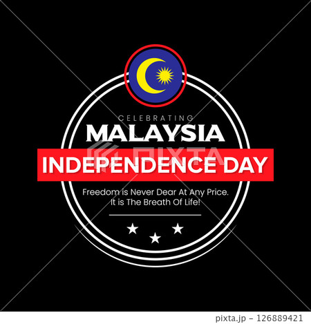 Happy Malaysia Independence Day - August 31st - Malaysian Flag Design 126889421