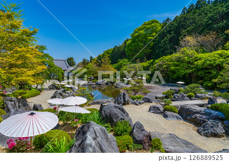 奈良県葛城市　當麻寺の奥院　浄土庭園 126889525