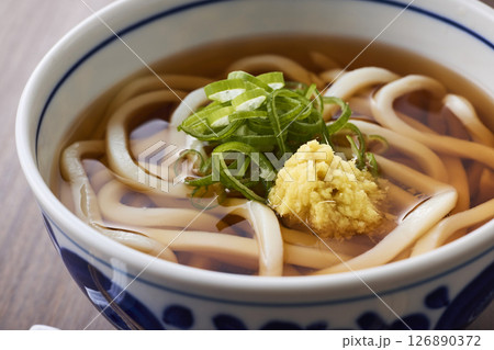 温かいかけうどん 温かいかけうどん 126890372