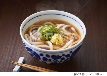 温かいかけうどん 温かいかけうどん 126890378