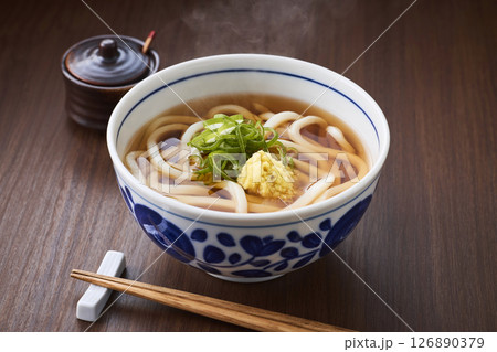 温かいかけうどん 温かいかけうどん 126890379