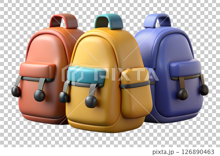 Colorful Backpacks 126890463