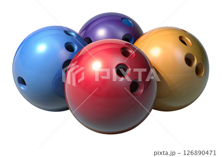 Colorful Bowling Balls 126890471