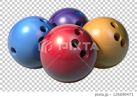 Colorful Bowling Balls 126890471