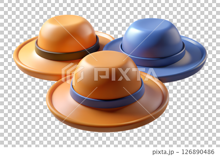 Three Stylish Hats 126890486