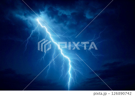 雷 稲妻 雷 稲妻 126890742