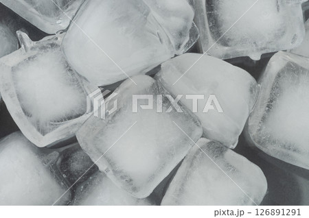 Ice cubes abstract texture background Ice cubes abstract texture background 126891291
