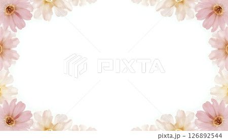 Elegant Floral Frame With White Copy Space Elegant Floral Frame With White Copy Space 126892544