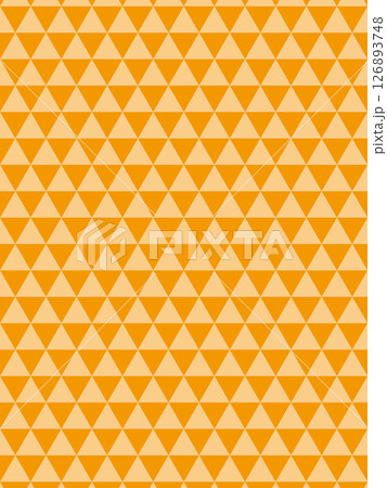 オレンジの鱗文様の背景 126893748