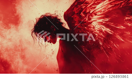 紅蓮の炎に染まる怒れる堕天使 紅蓮の炎に染まる怒れる堕天使 126893861