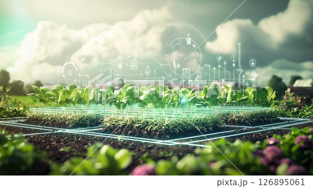 未来型農業とデジタル作物管理システム 未来型農業とデジタル作物管理システム 126895061