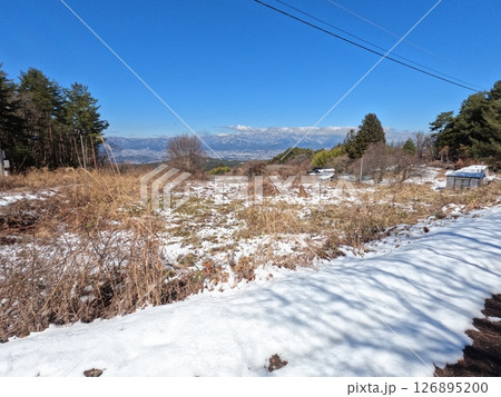 長野県飯田市上久堅 雪景色 長野県飯田市上久堅 雪景色 126895200