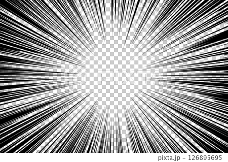 集中線　放射線　アニメ 126895695