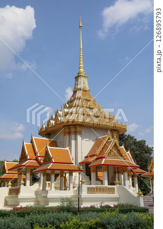 Hua Hin, THAILAND - January 25, 2020: The Chuch in Wat Huay Mongkol Temple the famous landmark in Thailland. Hua Hin, THAILAND - January 25, 2020: The Chuch in Wat Huay Mongkol Temple the famous landmark in Thailland. 126895793