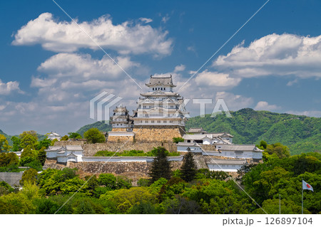 《兵庫県》姫路城・初夏の新緑シーズン 126897104