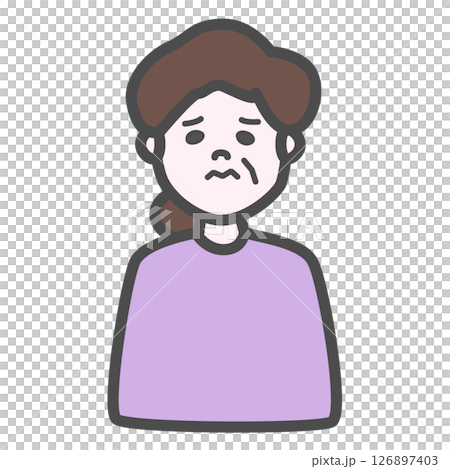 A tired old lady 126897403