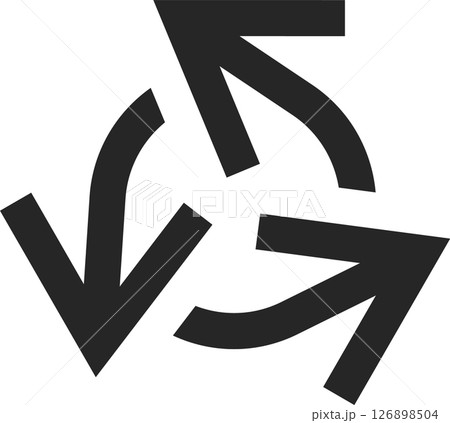 Circular arrows rotating in a clockwise direction, illustrating a seamless representation of continuous motion, cycles, and ongoing processes within a dynamic flow Circular arrows rotating in a clockwise direction, illustrating a seamless representation of continuous motion, cycles, and ongoing processes within a dynamic flow 126898504