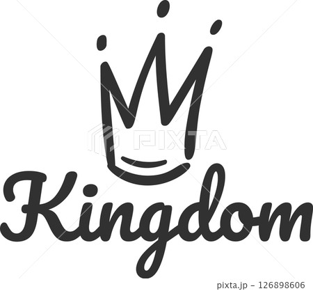 Hand drawn crown symbolizing kingdom, authority, monarchy, royalty, leadership and power, ideal for graphic design projects related to history, nobility and medieval times 126898606
