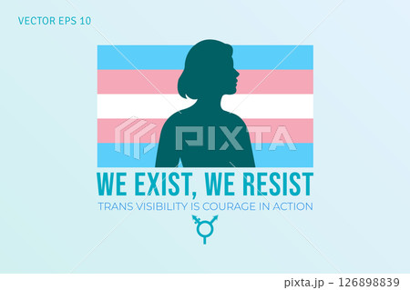 We Exist We Resist Trans Visibility Poster We Exist We Resist Trans Visibility Poster 126898839