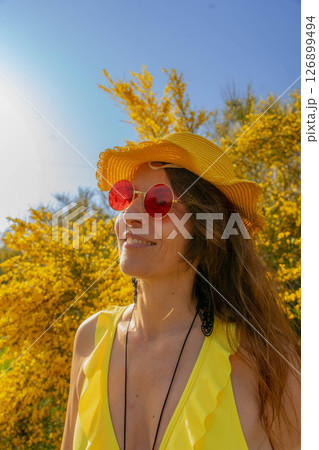 Radiant Girl Under the Summer Sun 126899494