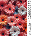A colorful bunch of freshly picked flowers displaying vibrant blooms and lush greenery Seamless Texture 126900279