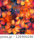 A beautiful painting of flowers capturing the essence of nature and artistic expression Seamless Texture 126900286