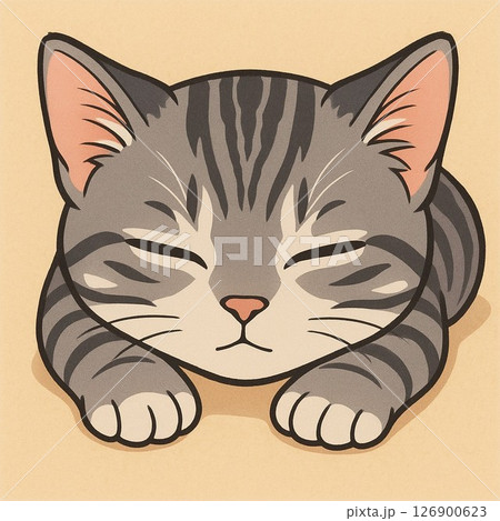 寝る猫 寝る猫 126900623